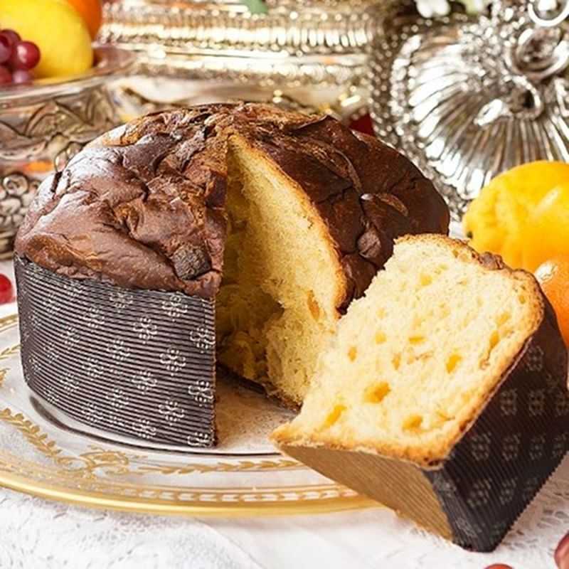 Panettone with Sicilian Citrus fruits and Saffron in a red tin By D&G. 1 kg