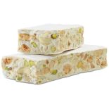 Soft Sicilian nougat with pistachios and almonds