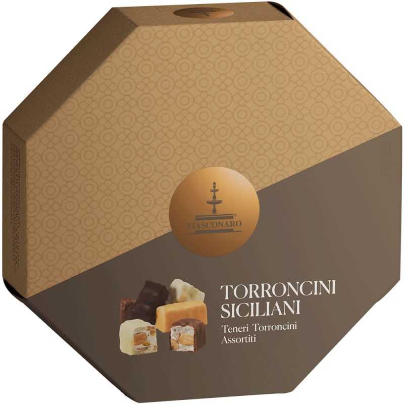 Octagonal gift box of Sicilian soft nougats