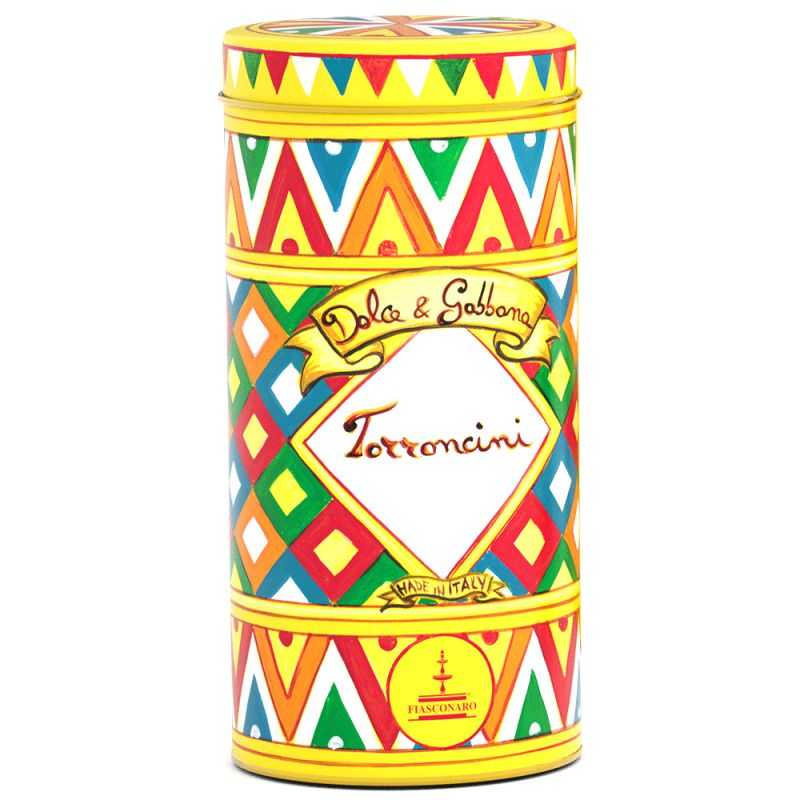 Sicilian soft nougat Fiasconaro in 150 g tin from Dolce & Gabbana collection