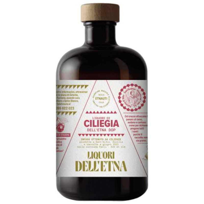 Liqueur of Cherry from Etna - 50 cl Bottle Liqueur of Cherry from Etna - 50 cl Bottle