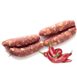 Salsiccia stagionata siciliana con peperoncino