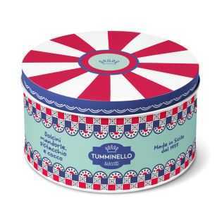 Tin box decorated with Sicilian motif