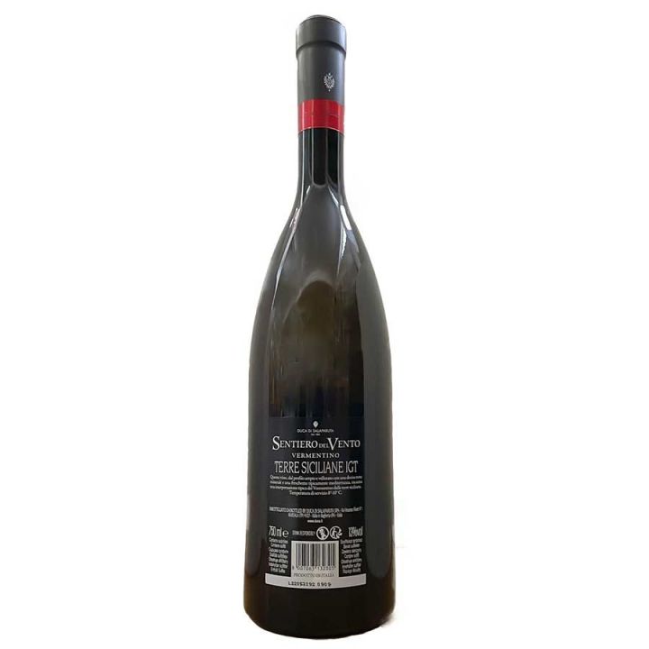 Vermentino bianco siciliano della cantina Duca di Salaparuta