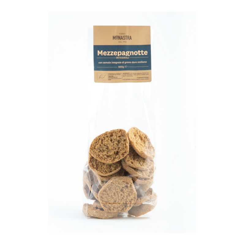 Toasted bread ALWAYS BUONO Integral MEZZPAGNOTTE BIO 250g