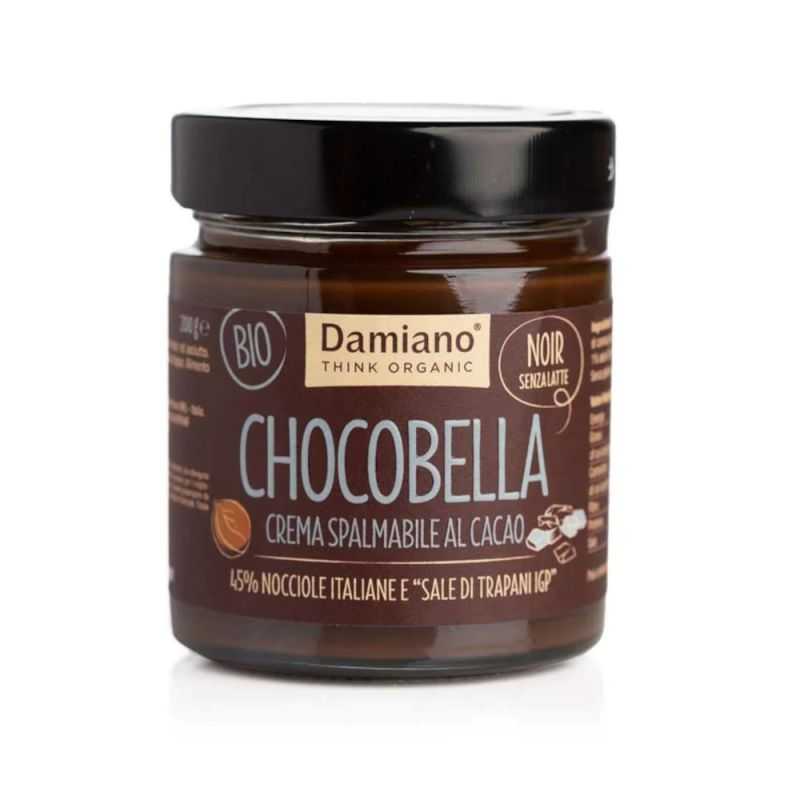 Chocobella Noir ai cristalli di Sale di Trapani BIO 200 g - Damiano Think Organic