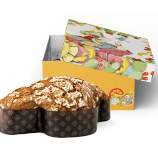 Colomba artigianale all'albicocca della pasticceria inglima, lievitata 36 ore