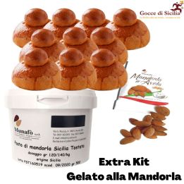 Kit for making about 2 kg and a half of Almond ice cream