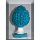Pigna Blu da 30 cm fatta a mano in Ceramica di Caltagirone