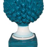 Pigna Blu da 30 cm fatta a mano in Ceramica di Caltagirone