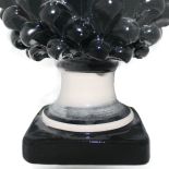 Sicilian pine cone with black shaded decorated base