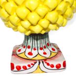 Sicilian yellow pine cone, hand decorated