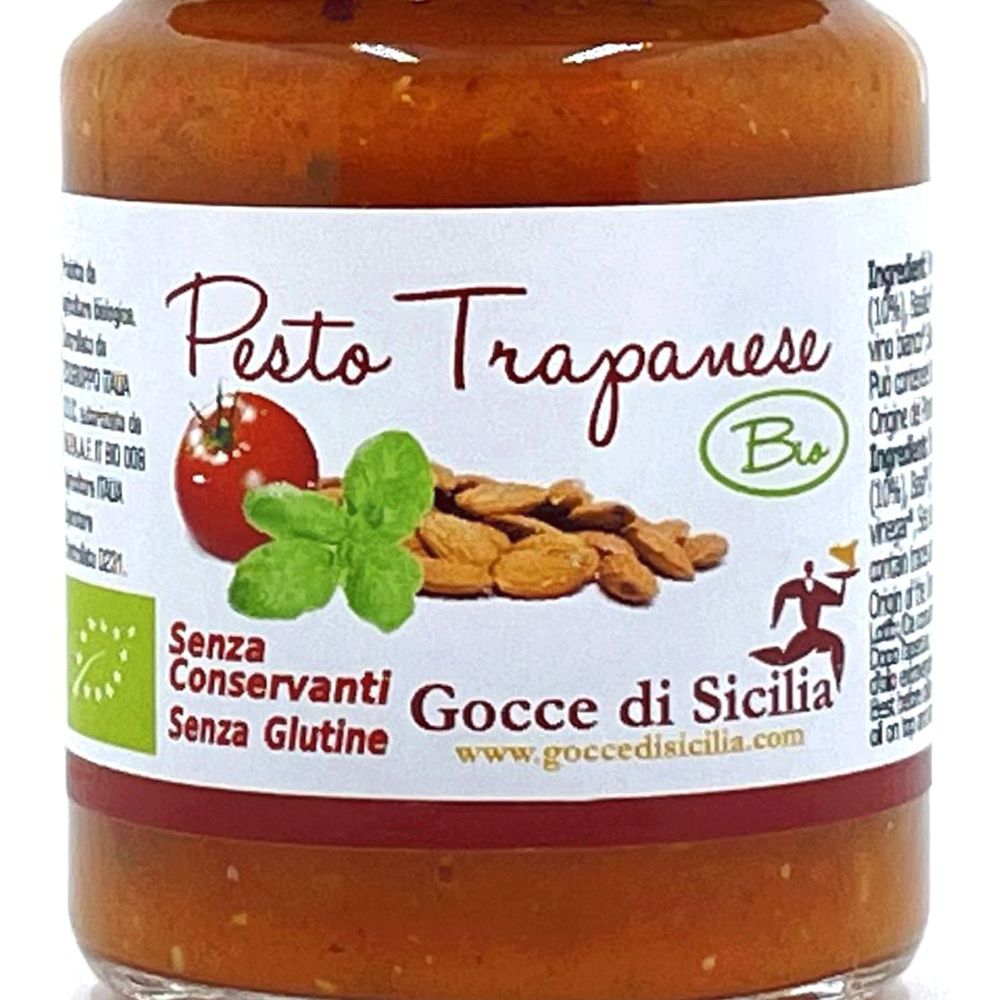 Pesto alla Trapanese ready, without gluten and preservatives