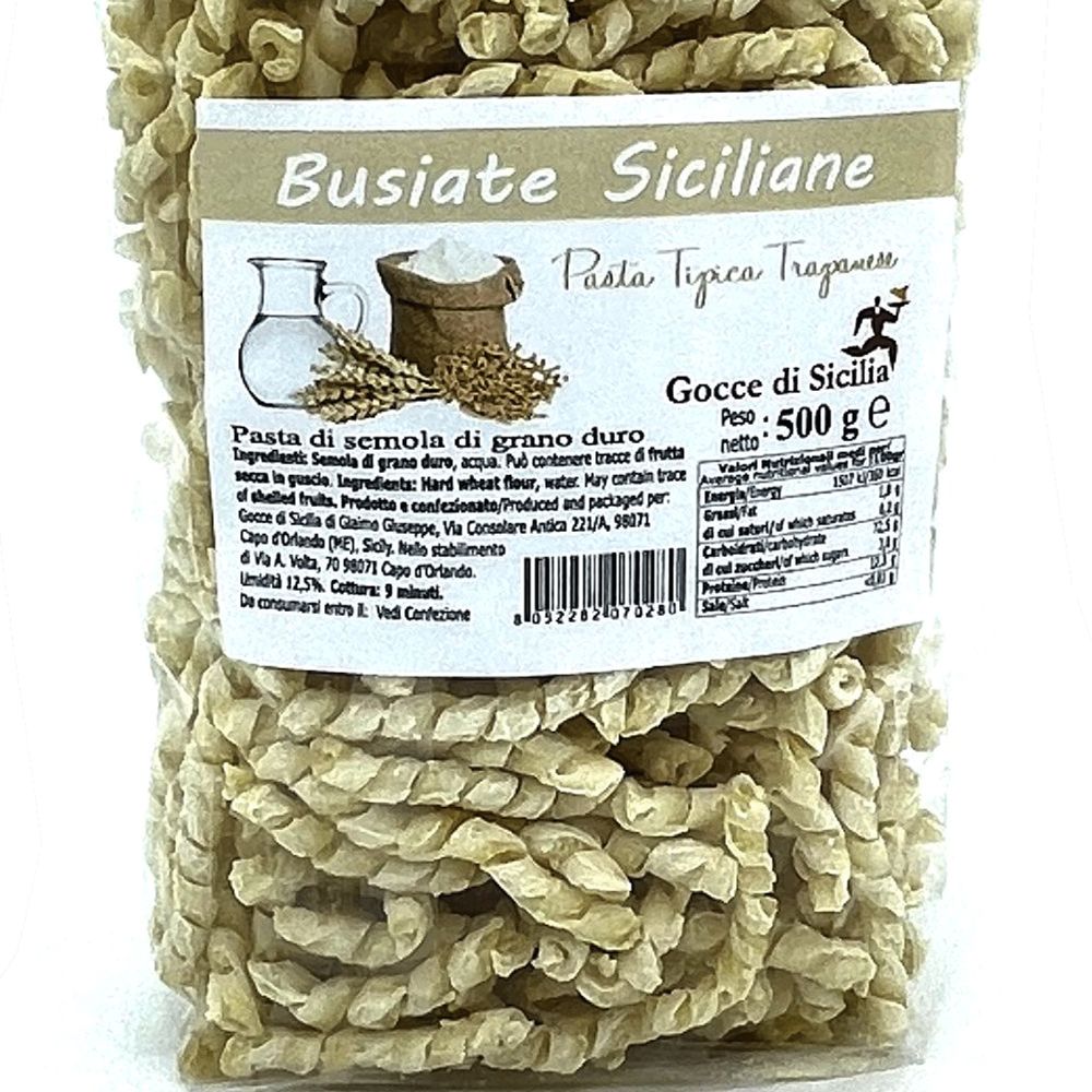 Busiata siciliana artigianale di semola di grano duro