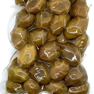 Whole green olives in vacuum pack of 300g