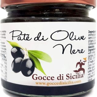 crema di olive nere siciliane da spalmare