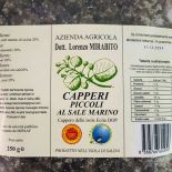 Capperi Piccoli delle isole Eolie DOP in sacchetto da 250 grammi