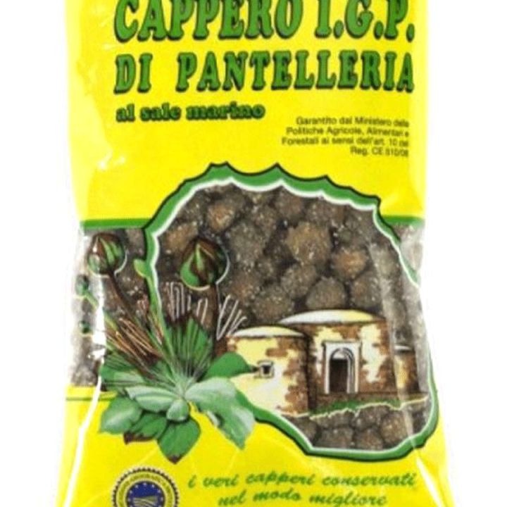 Tiny capers, good salted capers