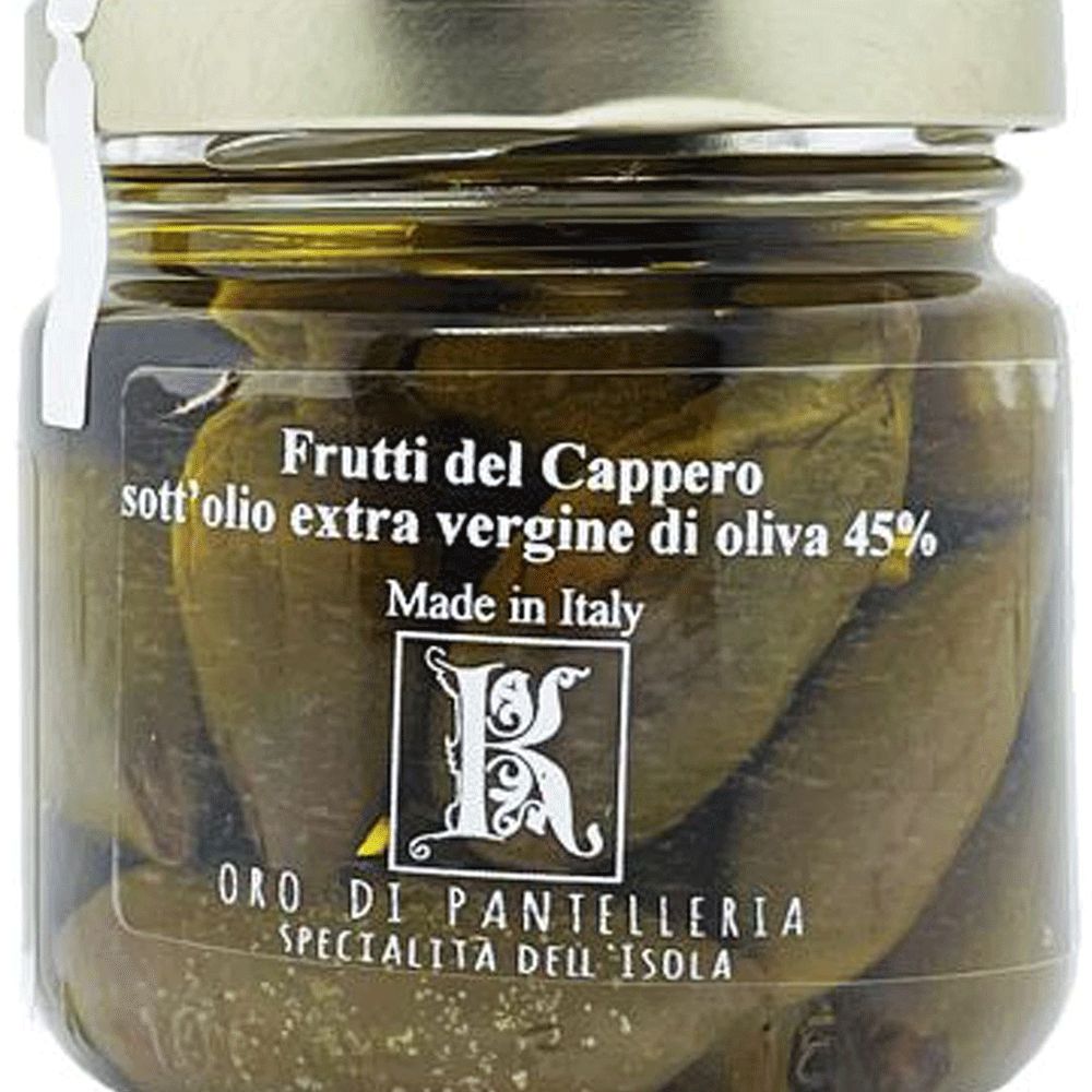 Caper fruits in Sicilian olive oil