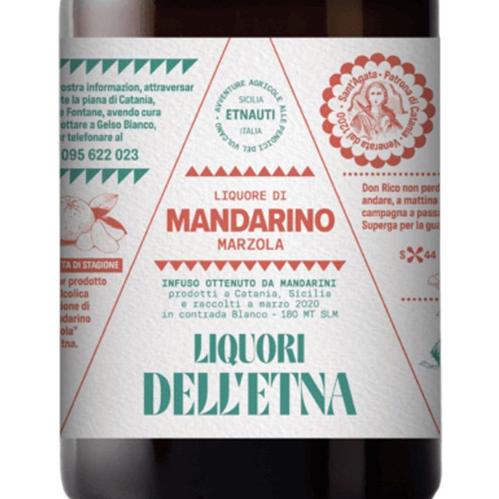 Marzola mandarin Liqueur from Etna - 50 cl Bottle
