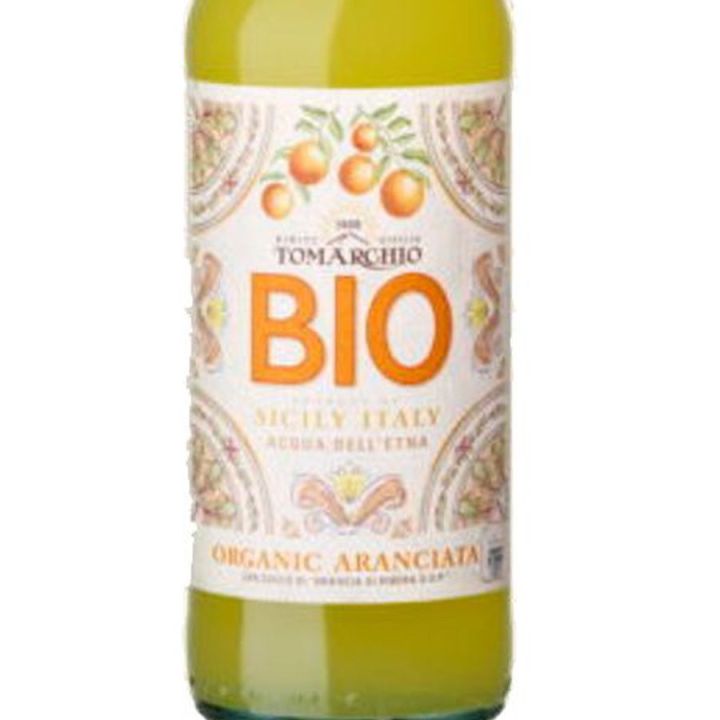 Aranciata Bio Tomarchio, con succo di Arance di Ribera DOP.