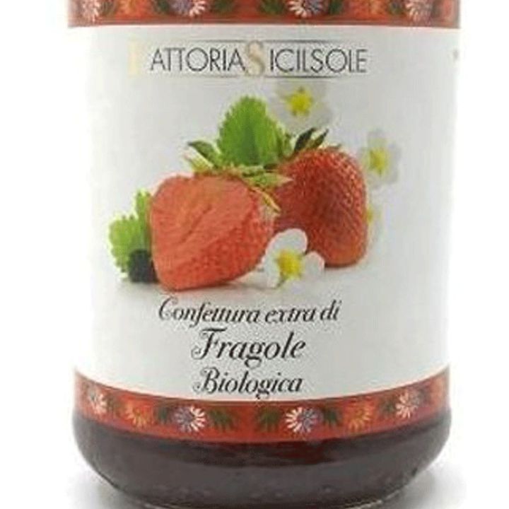 Fragole siciliane, marmellata di fragole biologica