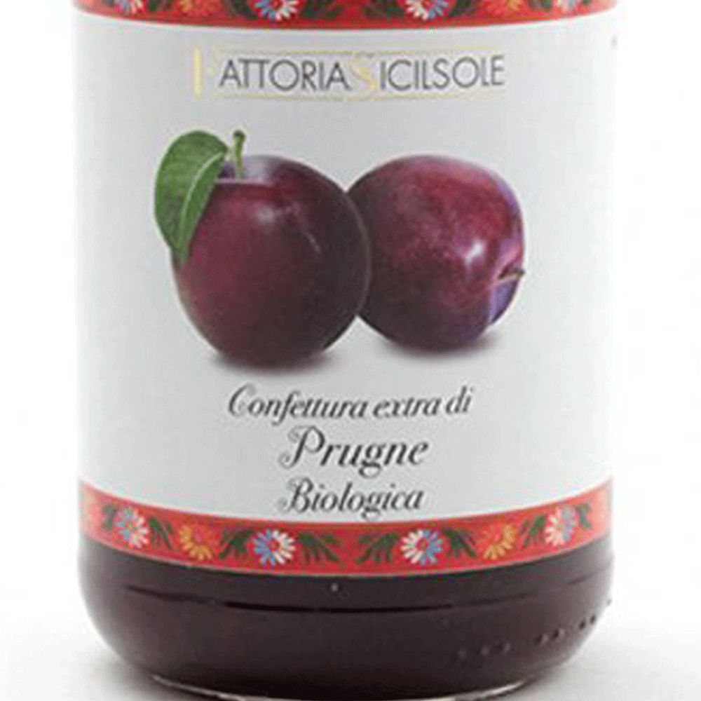 Organic plum jam