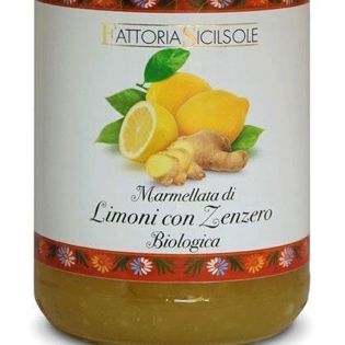 Organic lemon and ginger jam