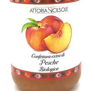 Organic peach jam