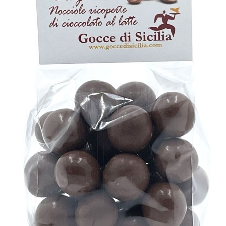 Hazelnut chocolates covered with milk chocolate - 100 grams