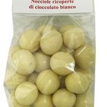 Dragee Toasted hazelnuts covered with white chocolate