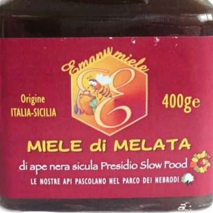 Sicilian black bee honeydew honey