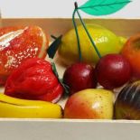 Handmade marzipan fruit