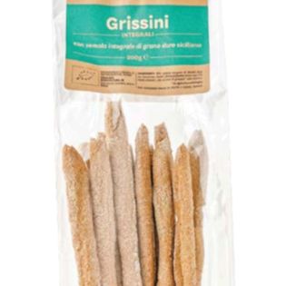 Wholegrain bread sticks made from organic flour