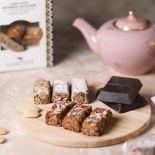 Delicious typical Sicilian biscuits with toasted almonds and Modica chocolate I.g.p. Handmade in Castelbuono, according to ancie