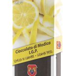 Cioccolato di Modica I.G.P. alle Scorze di Limone di Sicilia da 100 grammi.
