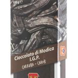 Modica chocolate I.G.P. with Carob. Bar of 100 grams.