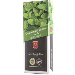 Vendita Cioccolato di Modica I.G.P. alla Menta. Barretta da 100 grammi