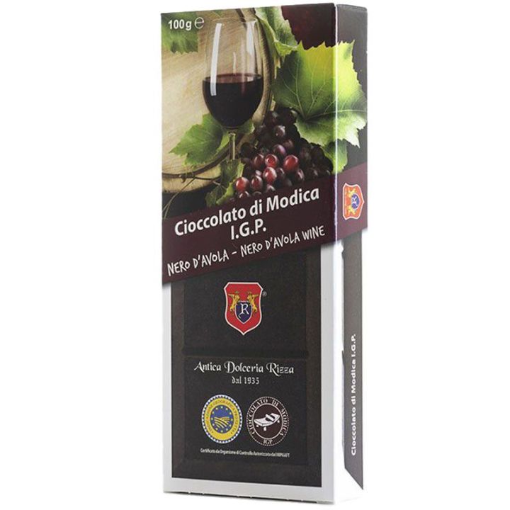 I.G.P. Modica chocolate with nero d'avola wine