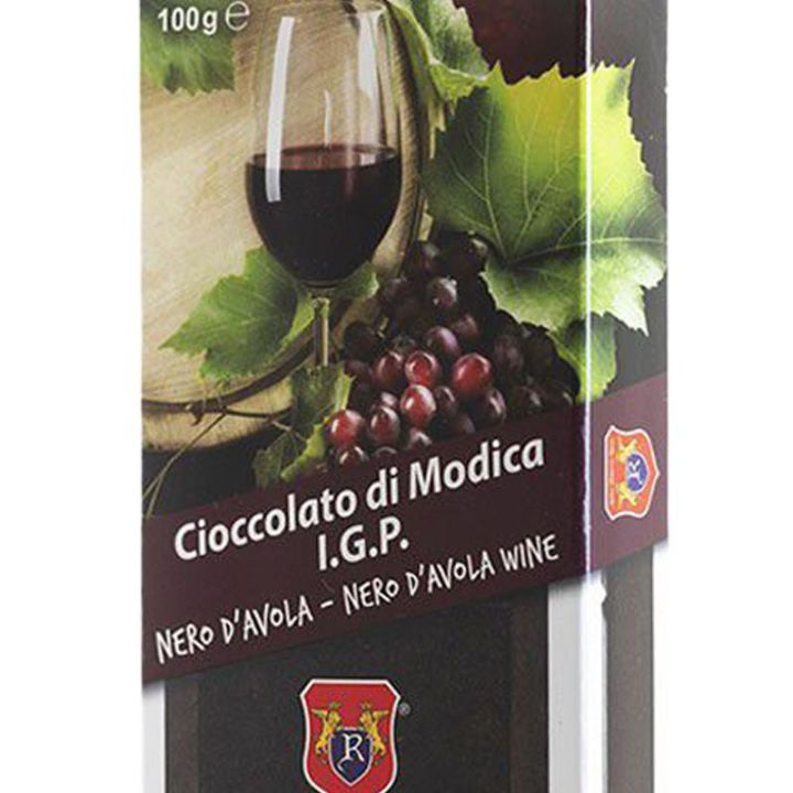 I.G.P. Modica chocolate with nero d'avola wine