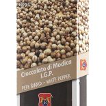 Chocolate of Modica I.G.P. with white pepper. 100 g bar