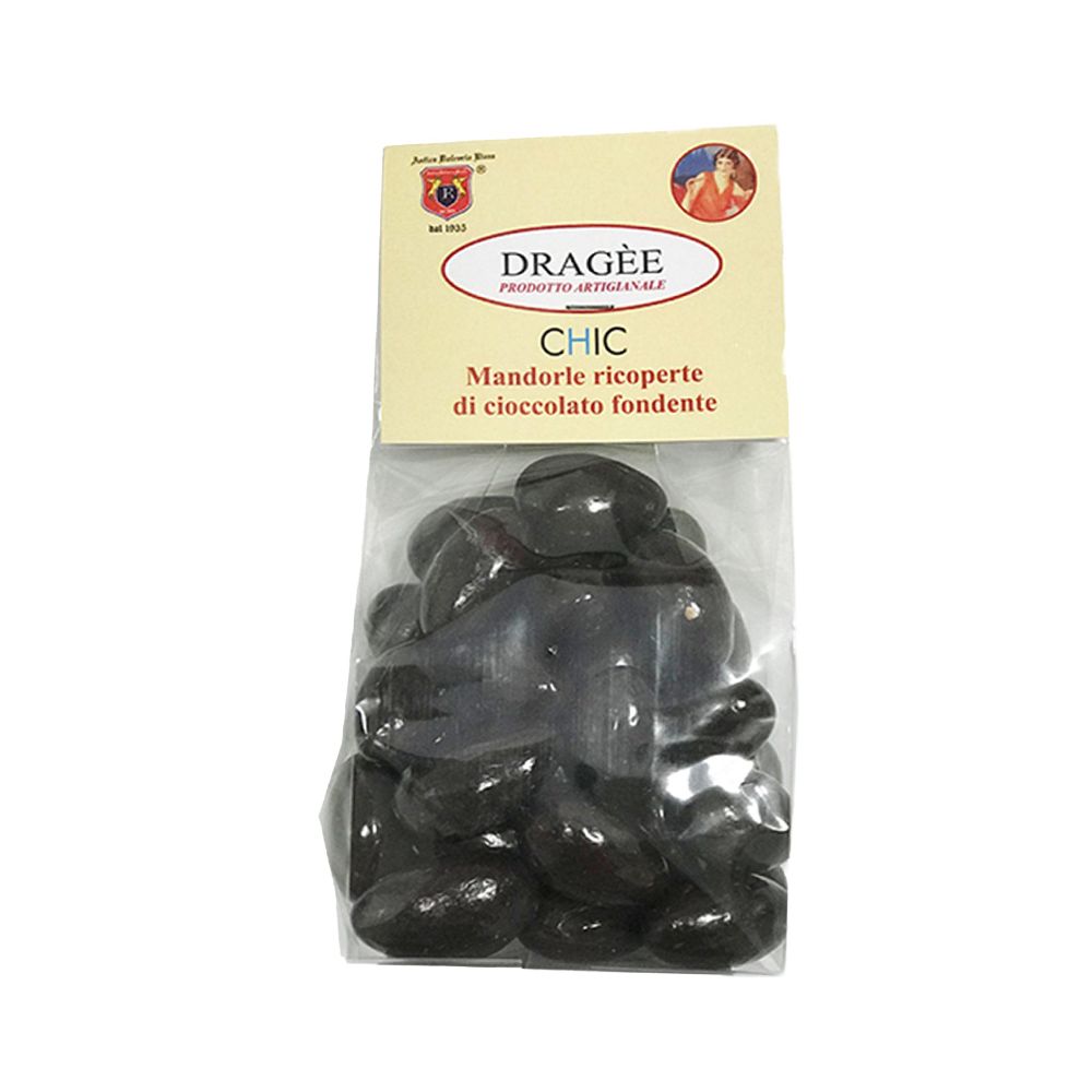 Cioccolatini alle Mandorle ricoperte di cioccolato fondente - 100 g