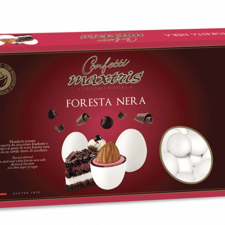 Black forest cake sugared almonds
