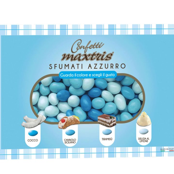 Confetti blue gradient colors