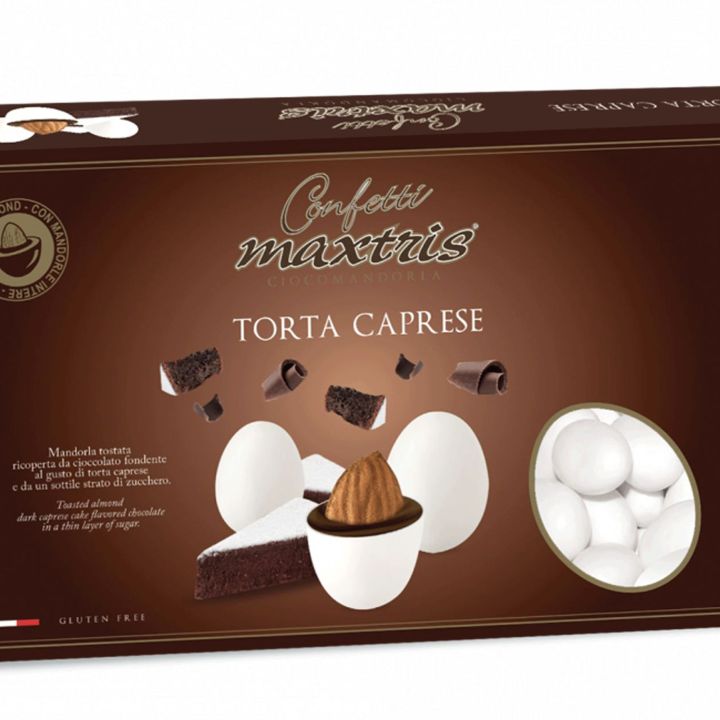 Caprese cake flavored sugared almonds