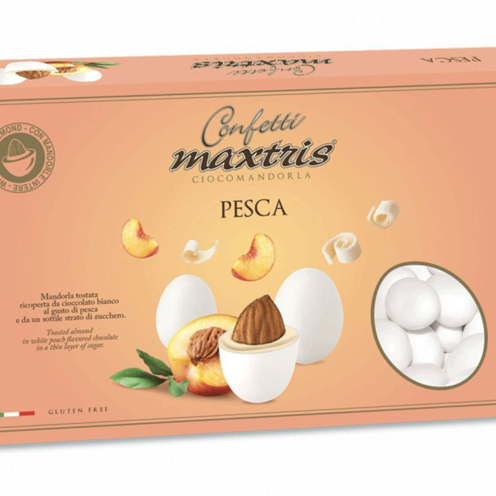 Good peach flavored sugared almonds