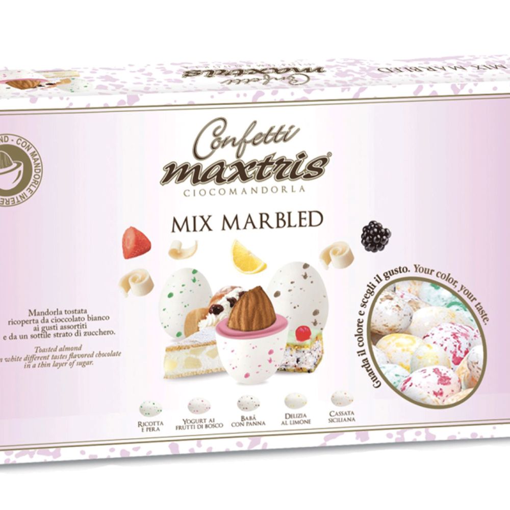 Confetti Maxtris Mix Marbled confezione da 1Kg di confetti misti