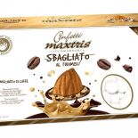 Chocolate and mascarpone flavored tiramisu sugared almond