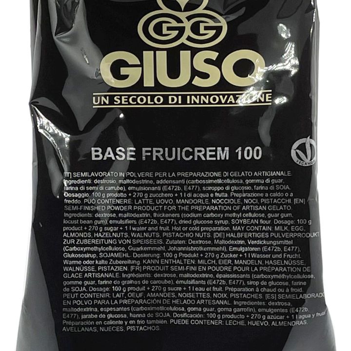 Neutral base for fruit ice cream 2 Kg - FRUICREM 100