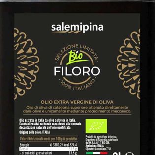 Latta di olio siciliano buono, extravergine d'oliva biologico